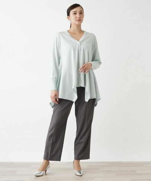 Leilian PLUS HOUSE / レリアンプラスハウス カーディガン・ボレロ | Vネックカーディガン【BOURGE】 | 詳細3