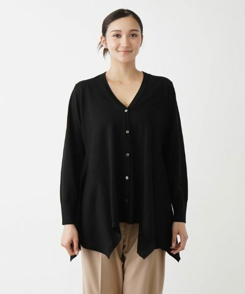Leilian PLUS HOUSE / レリアンプラスハウス カーディガン・ボレロ | Vネックカーディガン【BOURGE】 | 詳細9