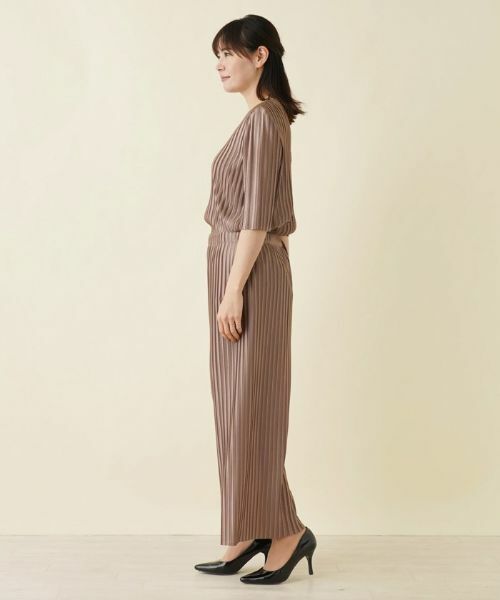 Leilian PLUS HOUSE / レリアンプラスハウス その他パンツ | 洗えるワイドパンツ【セットアップ】 | 詳細2