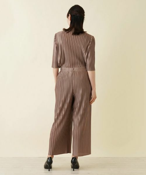 Leilian PLUS HOUSE / レリアンプラスハウス その他パンツ | 洗えるワイドパンツ【セットアップ】 | 詳細3