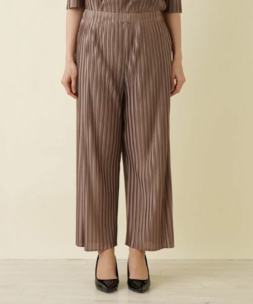 Leilian PLUS HOUSE / レリアンプラスハウス その他パンツ | 洗えるワイドパンツ【セットアップ】 | 詳細4