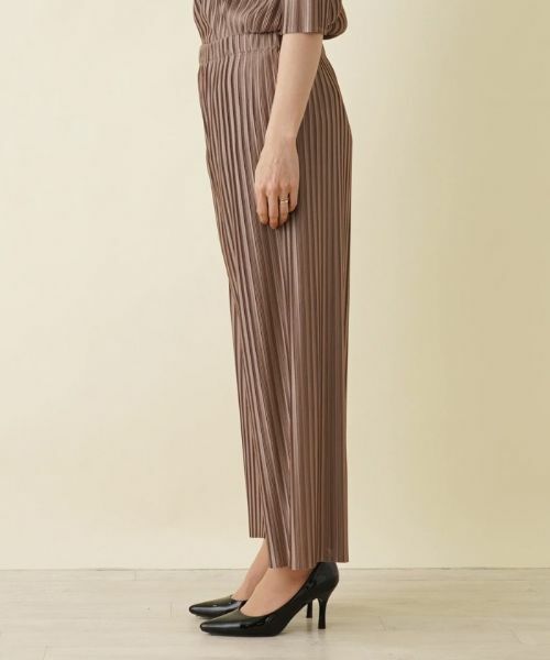 Leilian PLUS HOUSE / レリアンプラスハウス その他パンツ | 洗えるワイドパンツ【セットアップ】 | 詳細5
