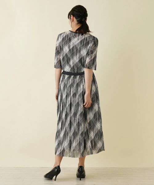 Leilian PLUS HOUSE / レリアンプラスハウス ロング・マキシ丈スカート | 洗えるモノトーンプリーツスカート【パワーネット】 | 詳細3