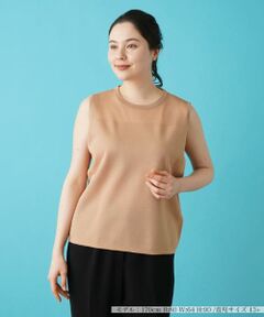 Leilian PLUS HOUSE / レリアンプラスハウス ニット・セーター | ノースリーブニットプルオーバー【BOURGE】