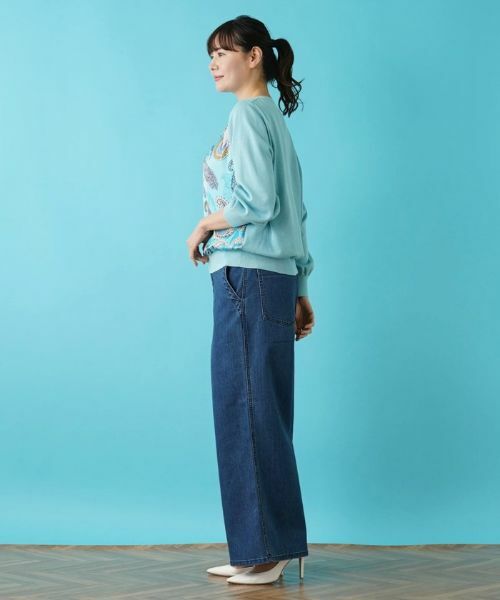 Leilian PLUS HOUSE / レリアンプラスハウス ニット・セーター | ペイズリー柄ニットプルオーバー【RATTI】 | 詳細2