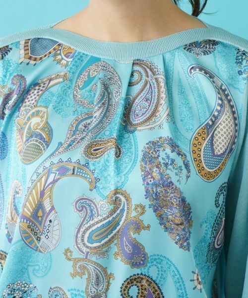 Leilian PLUS HOUSE / レリアンプラスハウス ニット・セーター | ペイズリー柄ニットプルオーバー【RATTI】 | 詳細7