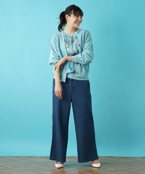 Leilian PLUS HOUSE / レリアンプラスハウス カーディガン・ボレロ | Vネックカーディガン | 詳細1