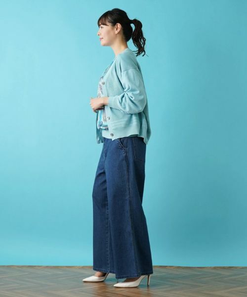 Leilian PLUS HOUSE / レリアンプラスハウス カーディガン・ボレロ | Vネックカーディガン | 詳細2