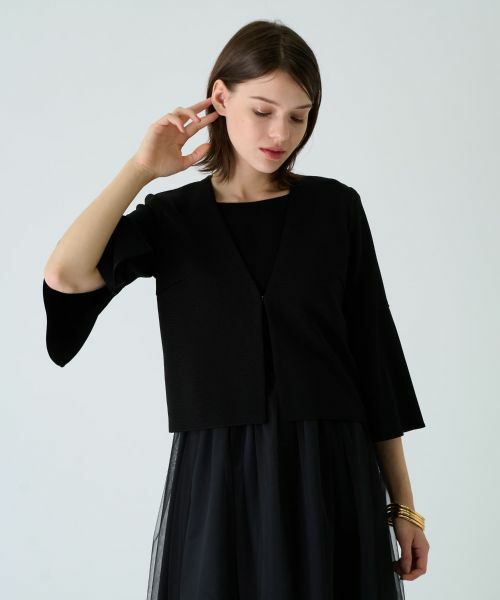 Leilian PLUS HOUSE / レリアンプラスハウス カーディガン・ボレロ | Vネックカーディガン【BOURGE】 | 詳細2