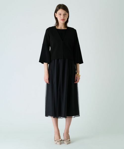 Leilian PLUS HOUSE / レリアンプラスハウス カーディガン・ボレロ | Vネックカーディガン【BOURGE】 | 詳細5