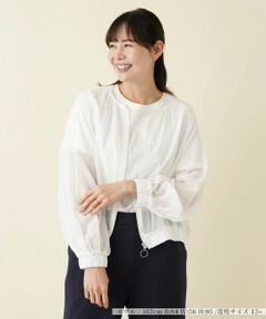 Leilian PLUS HOUSE / レリアンプラスハウス その他アウター | 前あきブルゾン【MUSE BY ROCHAS Premiere】