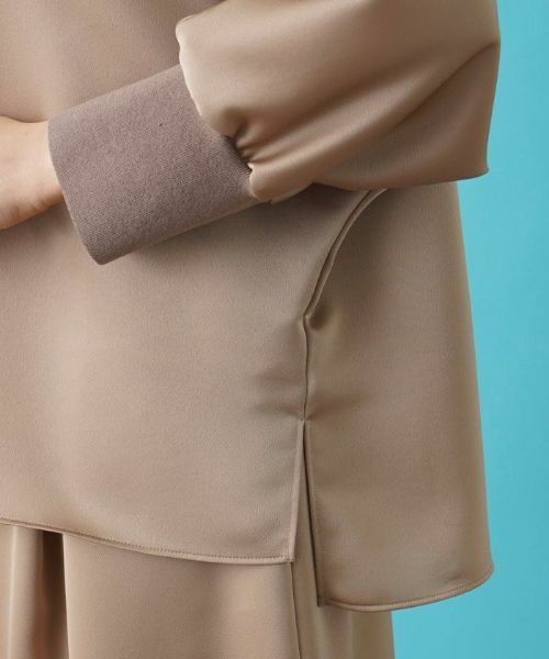 Leilian PLUS HOUSE / レリアンプラスハウス シャツ・ブラウス | 【セットアップ対応商品】サテンプルオーバーブラウス【BOURGE】 | 詳細11