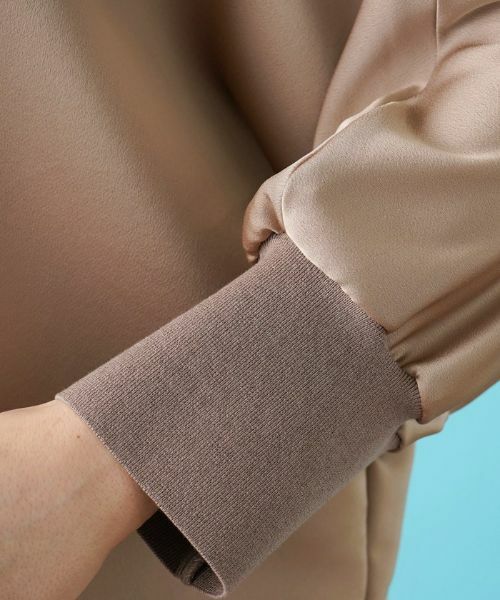 Leilian PLUS HOUSE / レリアンプラスハウス シャツ・ブラウス | 【セットアップ対応商品】サテンプルオーバーブラウス【BOURGE】 | 詳細12