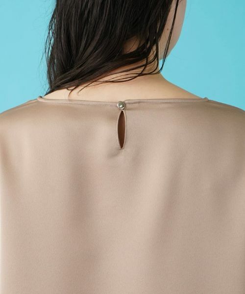 Leilian PLUS HOUSE / レリアンプラスハウス シャツ・ブラウス | 【セットアップ対応商品】サテンプルオーバーブラウス【BOURGE】 | 詳細9