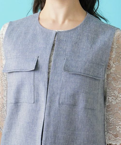 Leilian PLUS HOUSE / レリアンプラスハウス テーラードジャケット | ロングベスト【ROCHAS Premiere】 | 詳細7