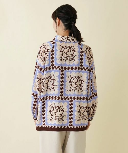 Leilian PLUS HOUSE / レリアンプラスハウス シャツ・ブラウス | ハーフプラケットブラウス【ROCHAS Premiere】【ERICA】 | 詳細6