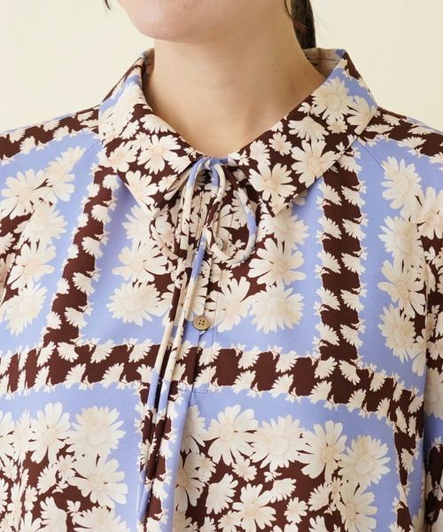 Leilian PLUS HOUSE / レリアンプラスハウス シャツ・ブラウス | ハーフプラケットブラウス【ROCHAS Premiere】【ERICA】 | 詳細7