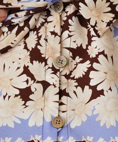 Leilian PLUS HOUSE / レリアンプラスハウス シャツ・ブラウス | ハーフプラケットブラウス【ROCHAS Premiere】【ERICA】 | 詳細8