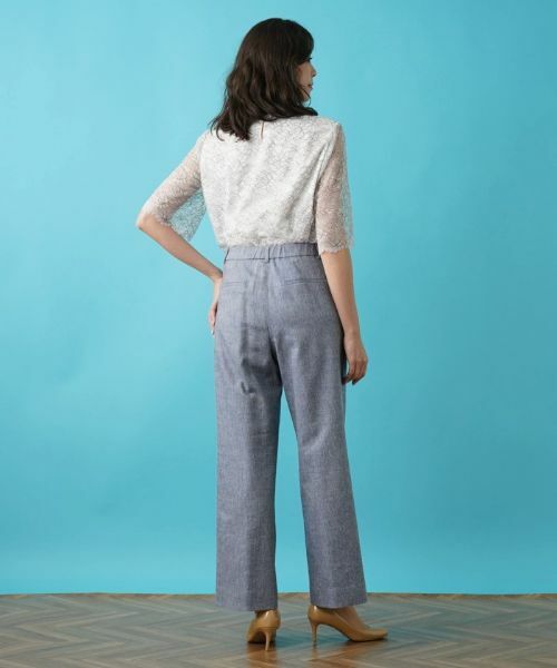 Leilian PLUS HOUSE / レリアンプラスハウス その他パンツ | セミワイドパンツ【ROCHAS Premiere】 | 詳細3