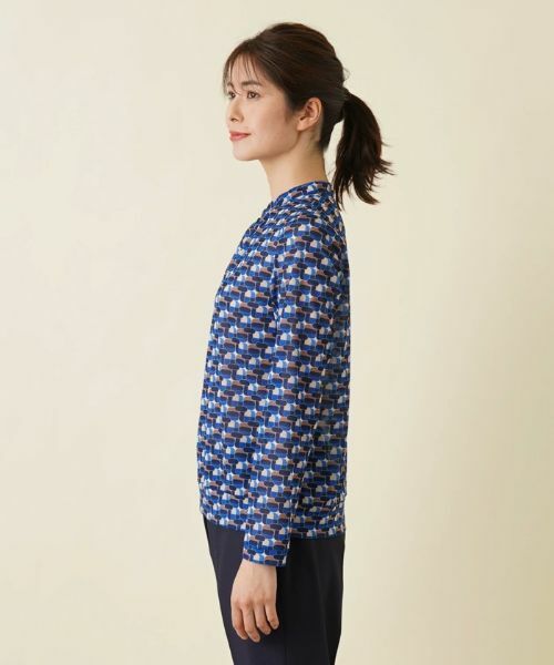 Leilian PLUS HOUSE / レリアンプラスハウス カットソー | 総柄ブラウス【ROCHAS Premiere】 | 詳細1