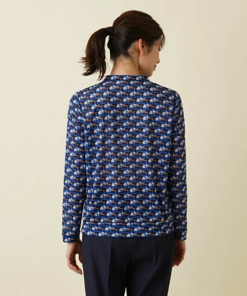 Leilian PLUS HOUSE / レリアンプラスハウス カットソー | 総柄ブラウス【ROCHAS Premiere】 | 詳細2