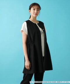 Leilian PLUS HOUSE / レリアンプラスハウス テーラードジャケット | 洗えるハーフ丈ベスト【プラス企画】