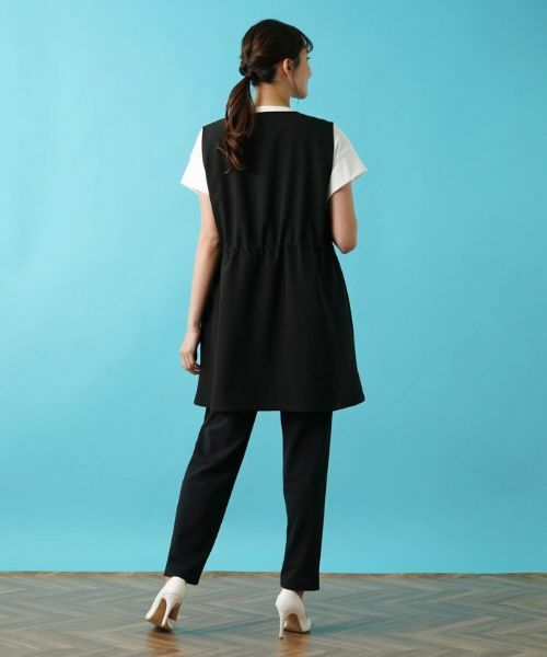 Leilian PLUS HOUSE / レリアンプラスハウス テーラードジャケット | 洗えるハーフ丈ベスト【プラス企画】 | 詳細18