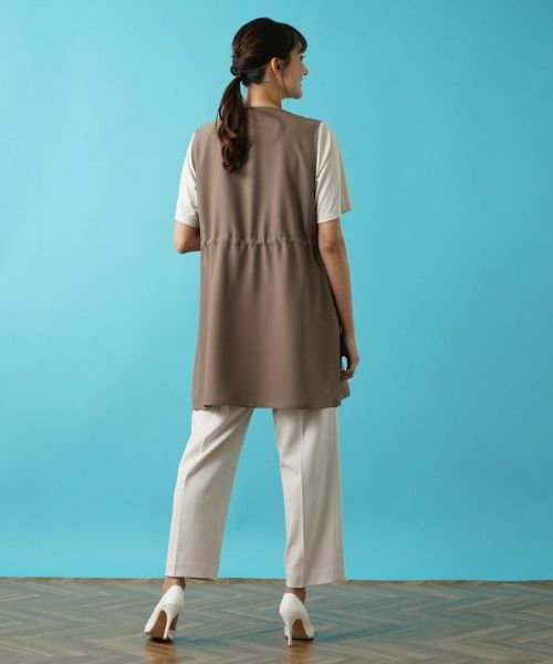 Leilian PLUS HOUSE / レリアンプラスハウス テーラードジャケット | 洗えるハーフ丈ベスト【プラス企画】 | 詳細3