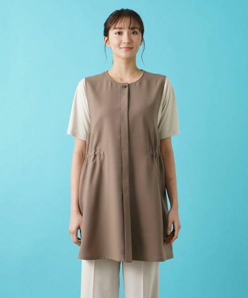 Leilian PLUS HOUSE / レリアンプラスハウス テーラードジャケット | 洗えるハーフ丈ベスト【プラス企画】 | 詳細4