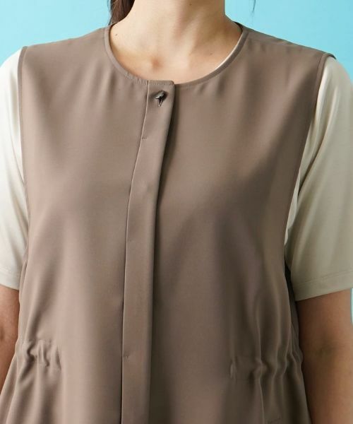 Leilian PLUS HOUSE / レリアンプラスハウス テーラードジャケット | 洗えるハーフ丈ベスト【プラス企画】 | 詳細8