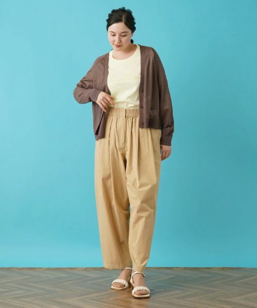 Leilian PLUS HOUSE / レリアンプラスハウス カーディガン・ボレロ | Vネックニットカーディガン【プラス企画】 | 詳細1