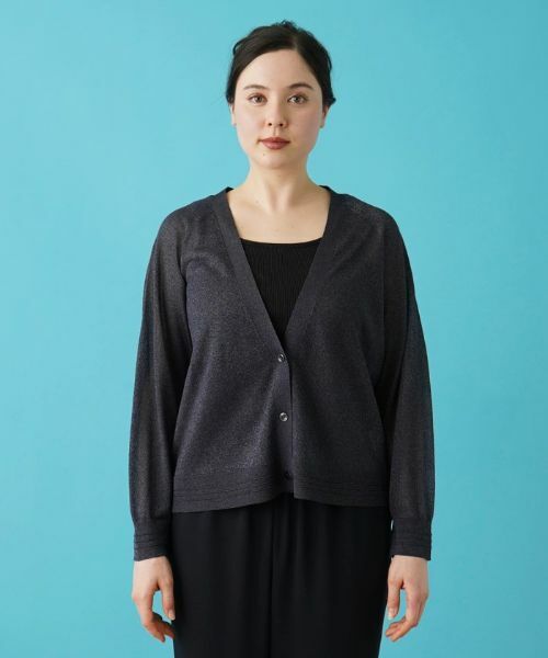 Leilian PLUS HOUSE / レリアンプラスハウス カーディガン・ボレロ | Vネックニットカーディガン【プラス企画】 | 詳細10