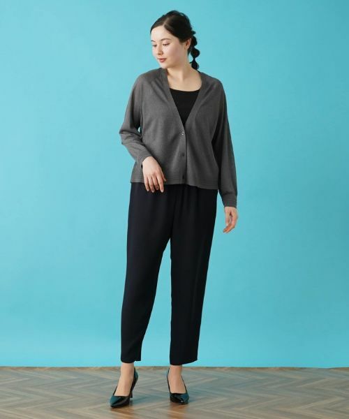 Leilian PLUS HOUSE / レリアンプラスハウス カーディガン・ボレロ | Vネックニットカーディガン【プラス企画】 | 詳細4