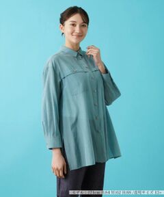 Leilian PLUS HOUSE / レリアンプラスハウス シャツ・ブラウス | 羽織ブラウス【プラス企画】