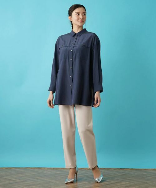 Leilian PLUS HOUSE / レリアンプラスハウス シャツ・ブラウス | 羽織ブラウス【プラス企画】 | 詳細1