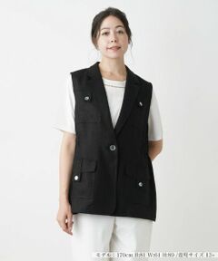 Leilian PLUS HOUSE / レリアンプラスハウス テーラードジャケット | ベスト【プラス企画】