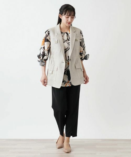 Leilian PLUS HOUSE / レリアンプラスハウス テーラードジャケット | ベスト【プラス企画】 | 詳細1