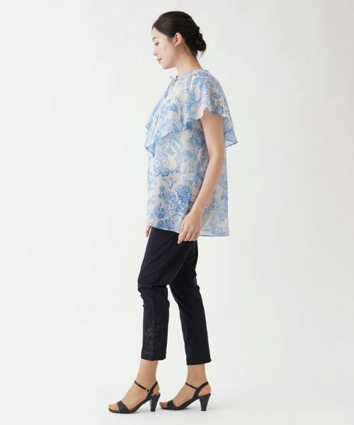 Leilian PLUS HOUSE / レリアンプラスハウス シャツ・ブラウス | フラワープリントブラウス【プラス企画】 | 詳細2