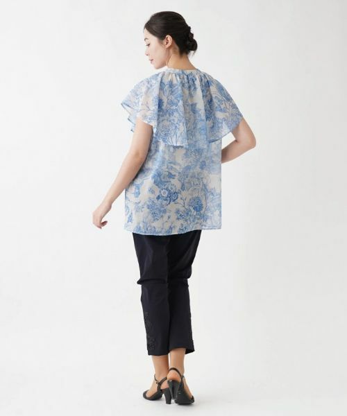 Leilian PLUS HOUSE / レリアンプラスハウス シャツ・ブラウス | フラワープリントブラウス【プラス企画】 | 詳細3