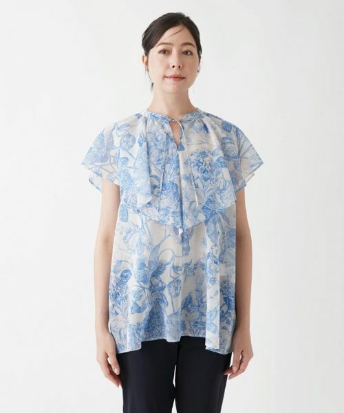 Leilian PLUS HOUSE / レリアンプラスハウス シャツ・ブラウス | フラワープリントブラウス【プラス企画】 | 詳細4