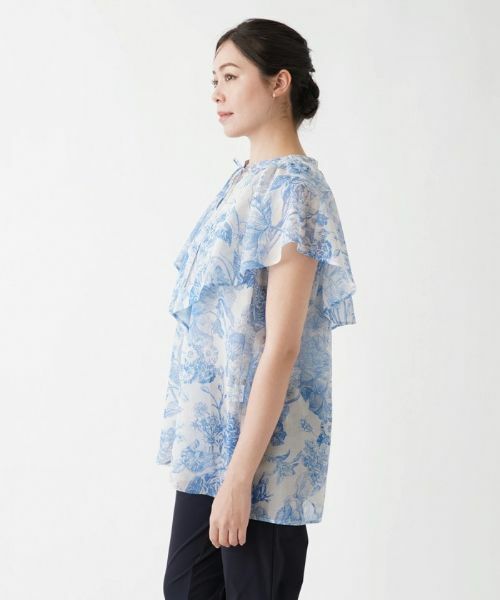 Leilian PLUS HOUSE / レリアンプラスハウス シャツ・ブラウス | フラワープリントブラウス【プラス企画】 | 詳細5