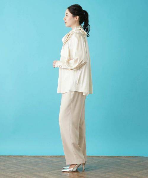 Leilian PLUS HOUSE / レリアンプラスハウス シャツ・ブラウス | スタンドカラーサテンブラウス【BOURGE】 | 詳細17