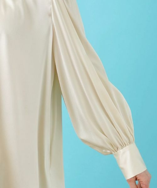 Leilian PLUS HOUSE / レリアンプラスハウス シャツ・ブラウス | スタンドカラーサテンブラウス【BOURGE】 | 詳細26