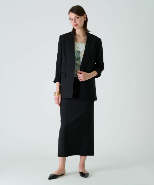 Leilian PLUS HOUSE / レリアンプラスハウス ミニ・ひざ丈スカート | ロングタイトスカート【BOURGE】 | 詳細4