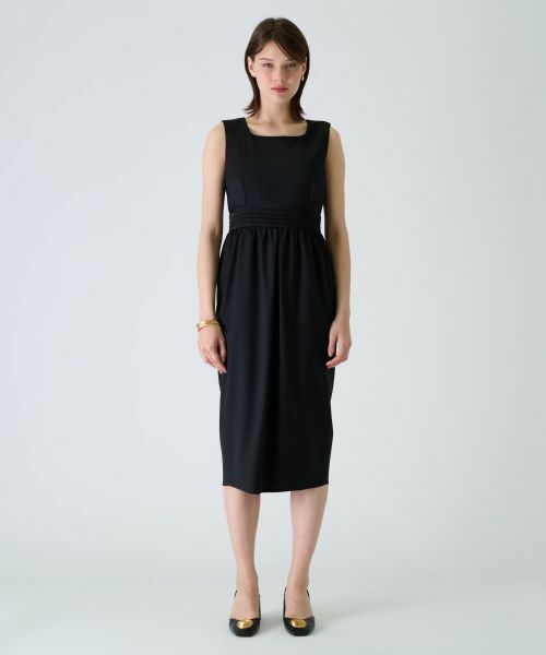 Leilian PLUS HOUSE / レリアンプラスハウス ドレス | サテン切替ロングワンピース【BOURGE】 | 詳細10