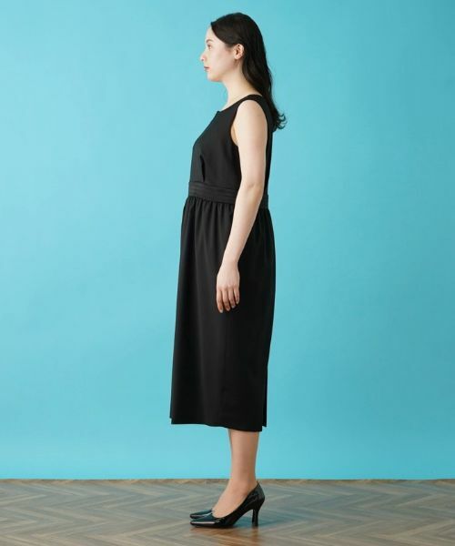 Leilian PLUS HOUSE / レリアンプラスハウス ドレス | サテン切替ロングワンピース【BOURGE】 | 詳細15