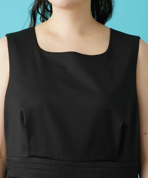 Leilian PLUS HOUSE / レリアンプラスハウス ドレス | サテン切替ロングワンピース【BOURGE】 | 詳細17