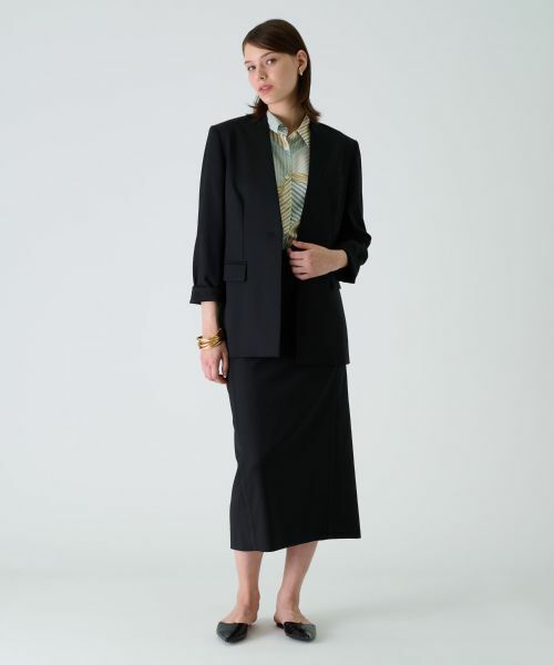Leilian PLUS HOUSE / レリアンプラスハウス テーラードジャケット | ノーカラージャケット【BOURGE】 | 詳細10