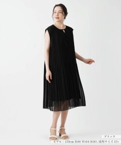 Leilian PLUS HOUSE / レリアンプラスハウス ドレス | 洗えるプリーツワンピース【プラス企画】