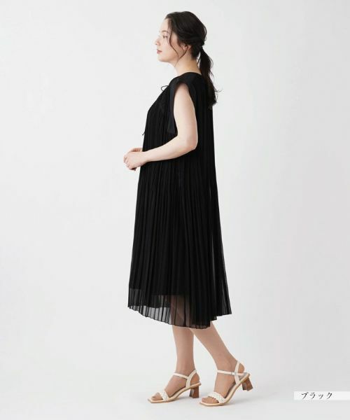Leilian PLUS HOUSE / レリアンプラスハウス ドレス | 洗えるプリーツワンピース【プラス企画】 | 詳細2